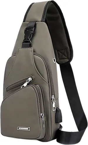 New Fashionable Layer Crossbody Bag Lightweight Nylon Sport Running Hiking Bag Messenger Bags (Khaki, One Size)