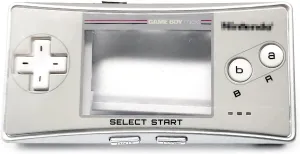 New for GBM Extra Housing Case Shell SFC Classic Grey Limited Faceplate Replacement, for Gameboy Micro Console, for Super Famicom Outer Enclosure Covers   Bracket, Buttons, Screws Full Set
