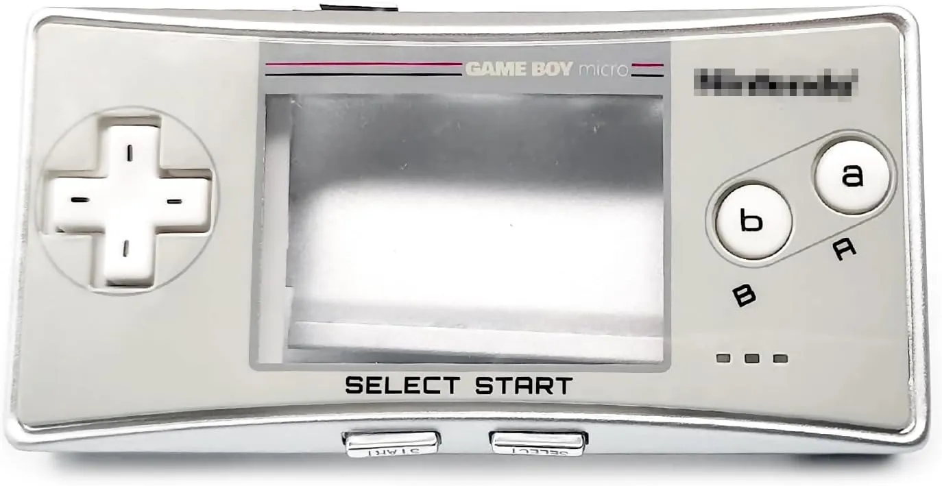 New for GBM Extra Housing Case Shell SFC Classic Grey Limited Faceplate Replacement, for Gameboy Micro Console, for Super Famicom Outer Enclosure Covers   Bracket, Buttons, Screws Full Set