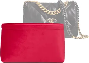 New Material Purse Organizer Insert women's Handbag Organizers Bag Organizer Shaper Insert Bag In Bag for CHANEL 19 (red 26)