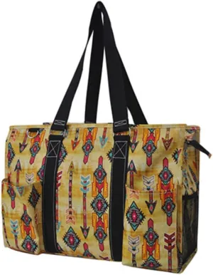 NGIL Zip-Top Tote Bag with Exterior Pockets for Working Women, Teachers, Nurses, and Moms, Design in USA