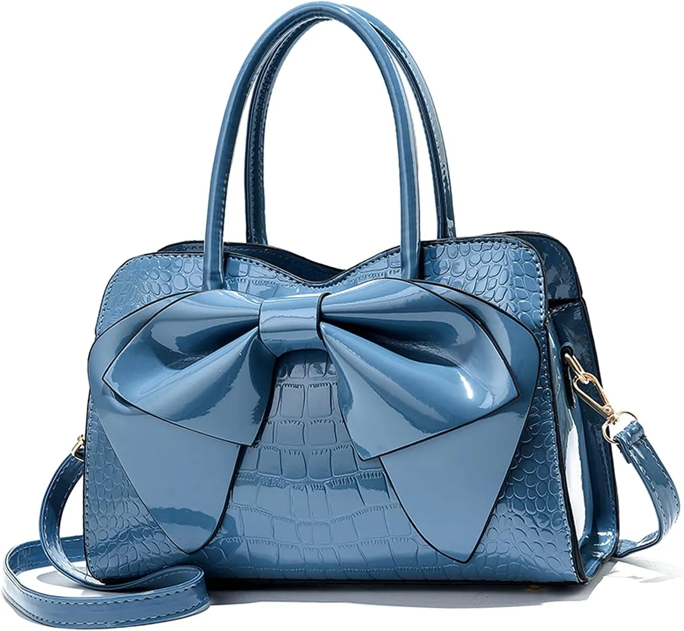 NICOLE & DORIS Handbags for Women Fashion Top Handle Bags Patent Leather Tote Bag Party Clutch Bag Crossbody Shoulder Bags