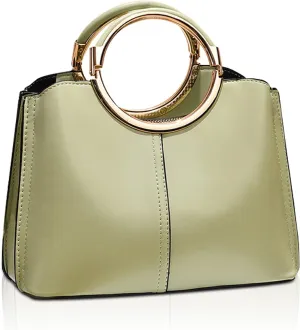 NICOLE & DORIS Womans Handbags Small Crossbody Bag Top-handle Bags PU Leather Shoulder Bag Bowler Bag Ladies Messenger Bags