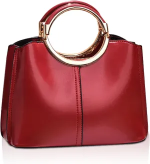 NICOLE & DORIS Womans Handbags Small Crossbody Bag Top-handle Bags PU Leather Shoulder Bag Bowler Bag Ladies Messenger Bags