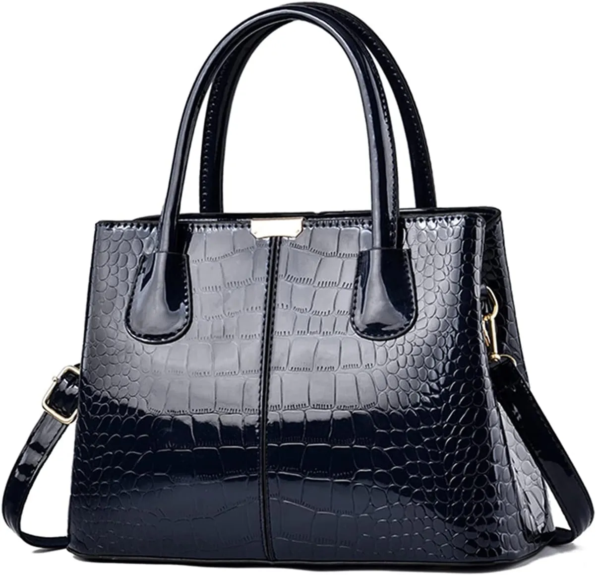 NICOLE & DORIS Women Handbag Patent Leather Top Handle Bags Shoulder Bag Elegant Tote Bag Ladies Hand Bag for Work