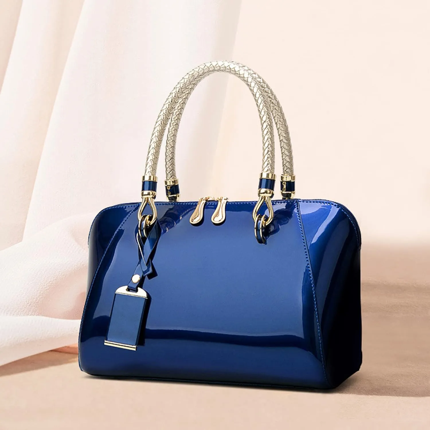 NICOLE & DORIS Women's Handbag Purses - Patent Leather Top-handle Bags & Elegant Clutches for Evening & Small Shoulder Bags