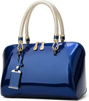 NICOLE & DORIS Women's Handbag Purses - Patent Leather Top-handle Bags & Elegant Clutches for Evening & Small Shoulder Bags