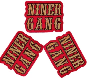 Niner Gang Patch Iron On Sew On Embroidered Patches for Jacket Shirts Jeans Backpack Sewing Decorating DIY Craft 3.8 * 3IN