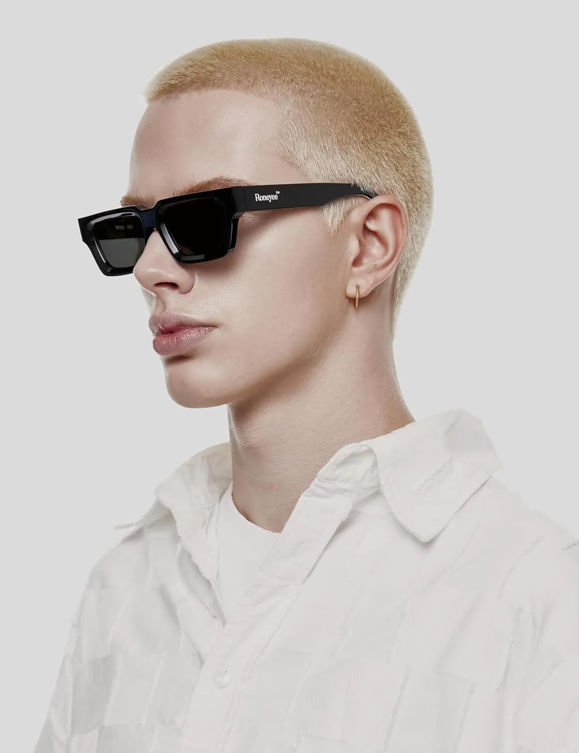 Non Polarized Acetate Sunglasses 148mm Frame with UV Protection Impact Resistant Nylon Lens Retro Shades Unisex