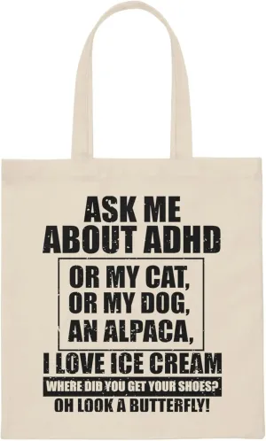 Novelty Psychiatry Psychiatrist Brain Thinking Disorders Hilarious Schizophrenia Syndrome Mind Diseases Canvas Tote Bag