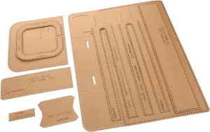 NUOBESTY Versatile Briefcase Template Set Paper Pattern Templates for DIY Bag Making