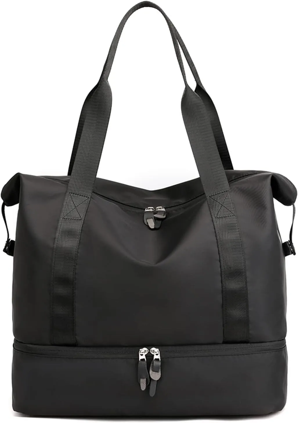 Nylon Handbags for Women and Men Gym with Shoes Compartment Carry on Luggage Shoulder Travel Duffel