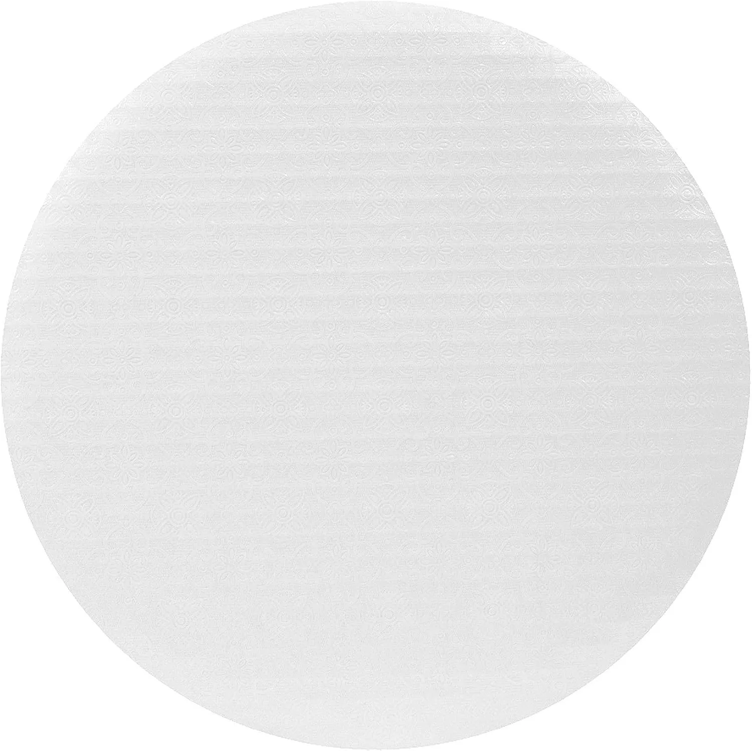O'CREME White-Top Round Corrugated Circle Cake Board Disposable Cake Plate Platter 16 Inch Diameter, Pack of 10
