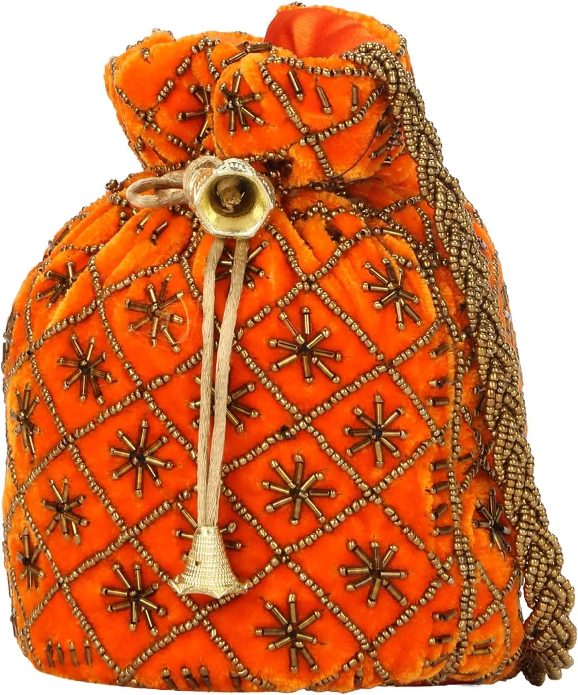 oIndian Potli Bag for Wedding, Designer Bridal Clutch/Jewelry Pouch/Worship Potli Bag for Girls & Women