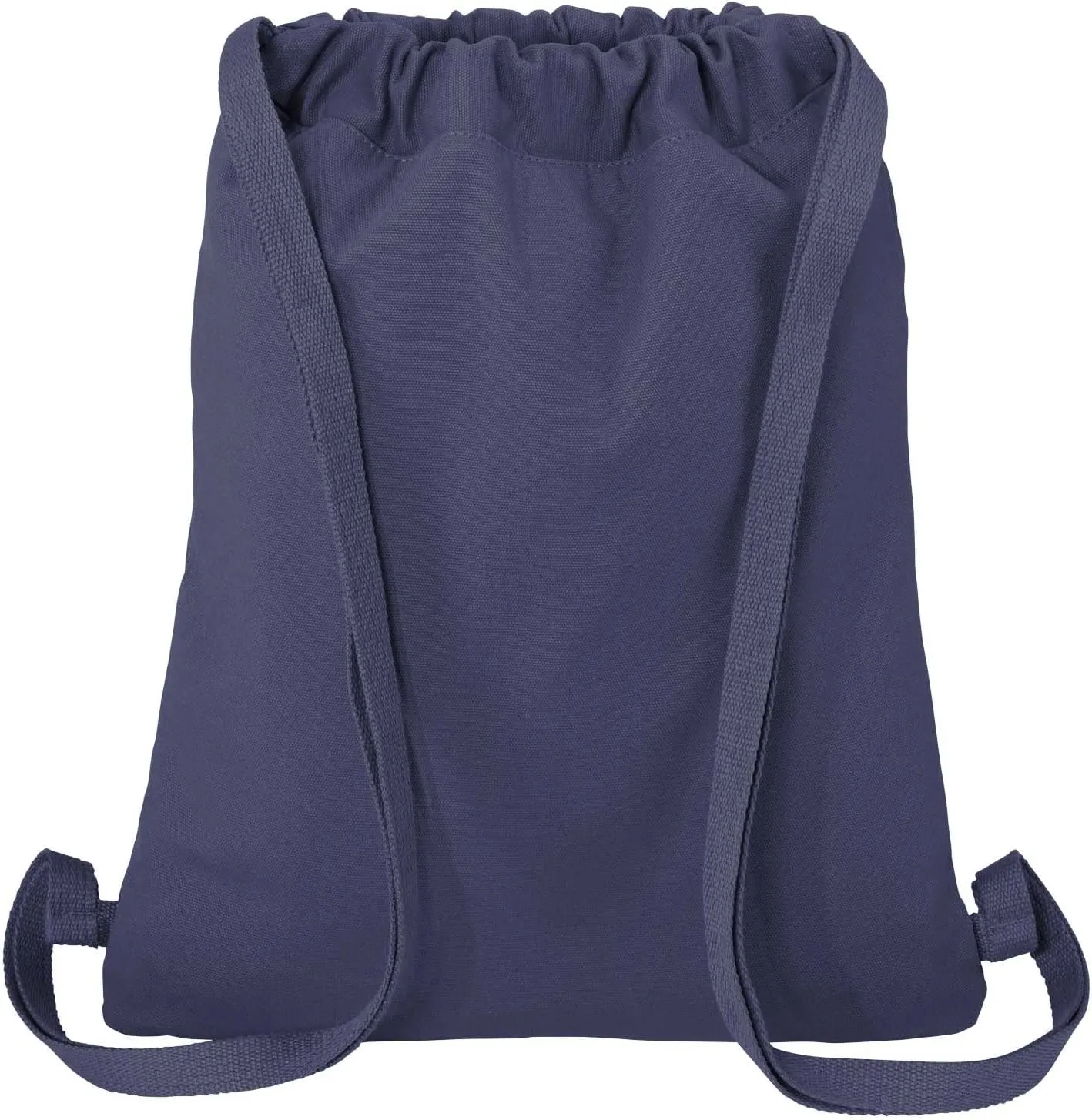 Ole Miss Drawstring Backpack RICH CANVAS University of Mississippi Cinch Bag (Navy)
