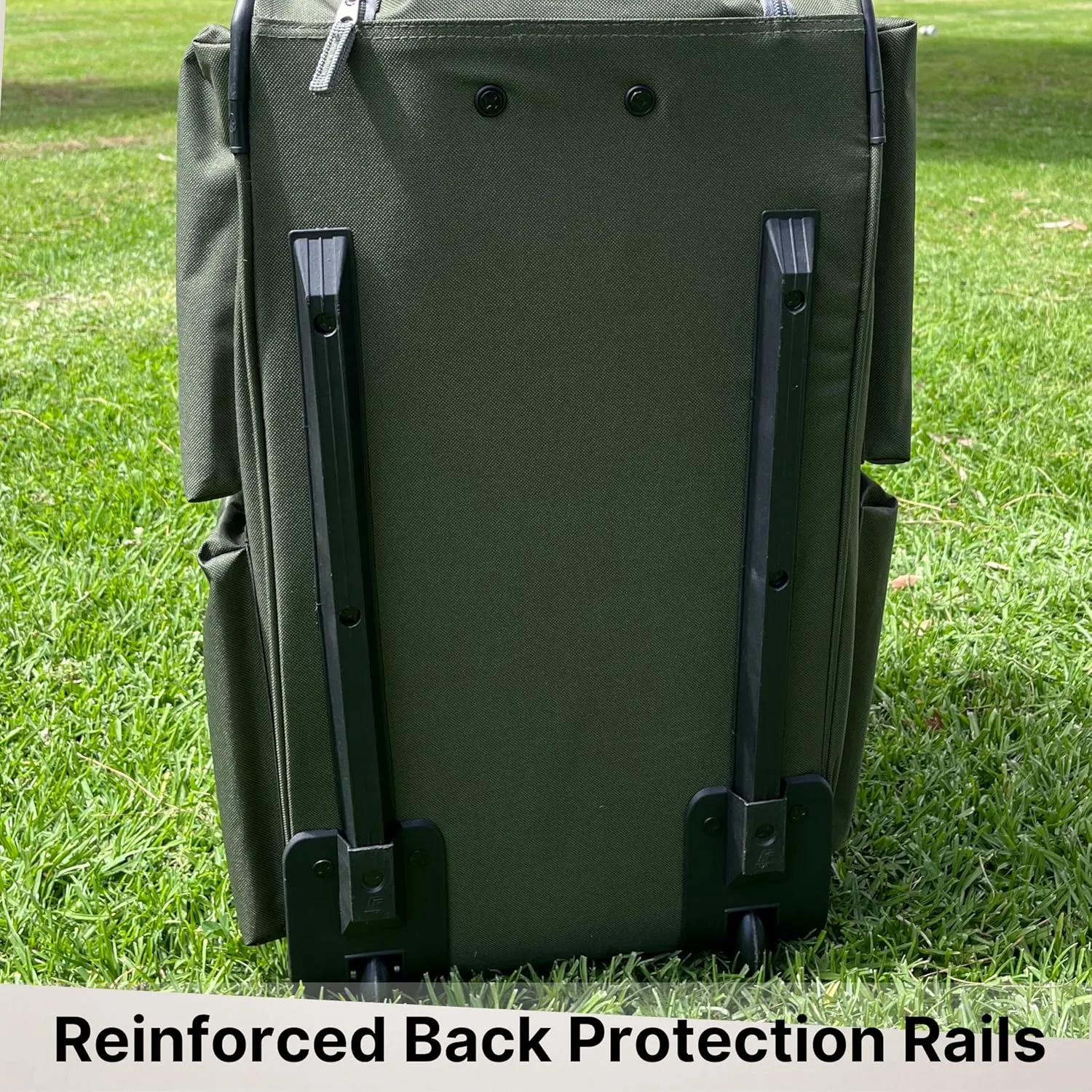 Olympia U.S.A. 33 inch Jumbo Size 8 Pockets Wheeled Rolling Duffel Bag Water Resistant Luggage Lightweight Travel Suitcase with Retractable Handle