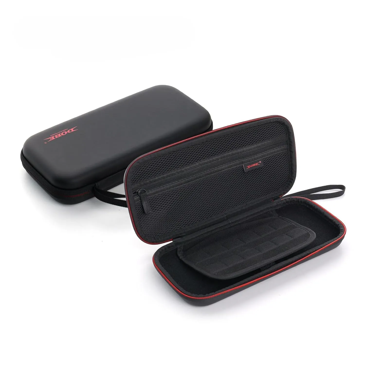 Organizer Bag for Nintendo Switch Console Protective Case with 4 Compartments, Black