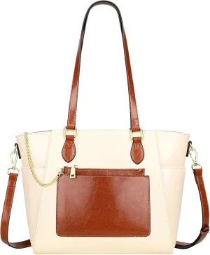 Over Earth Leather Tote Bags for Women Ladies Fashion Shoulder Bag Handbag and Purse New