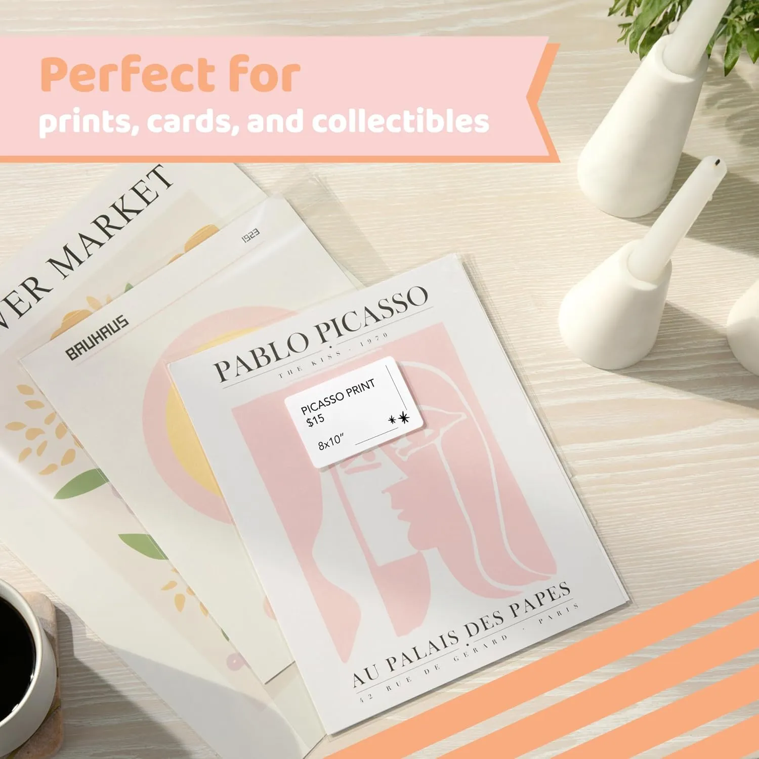 Pack It Chic - 6” X 9” (200 Pack) Clear Resealable Cello Poly Bags - Fits 6X9 Prints, Photos, A7 A8 A9 Cards & Envelopes - Self Seal