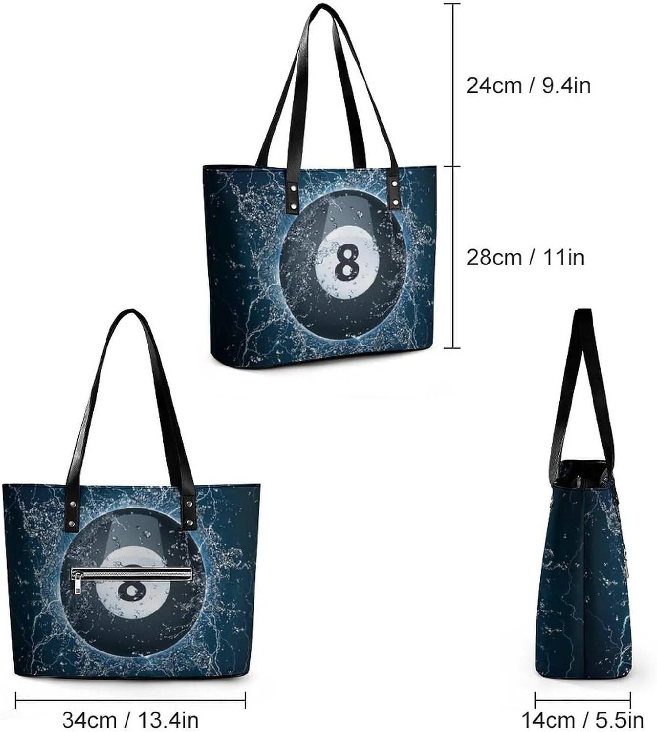 Paisley A Leather Handbag with Large Capacity And Portability