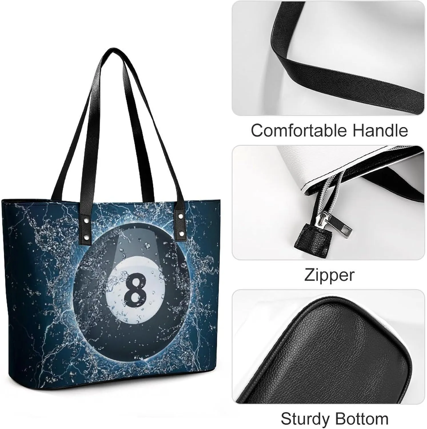 Paisley A Leather Handbag with Large Capacity And Portability