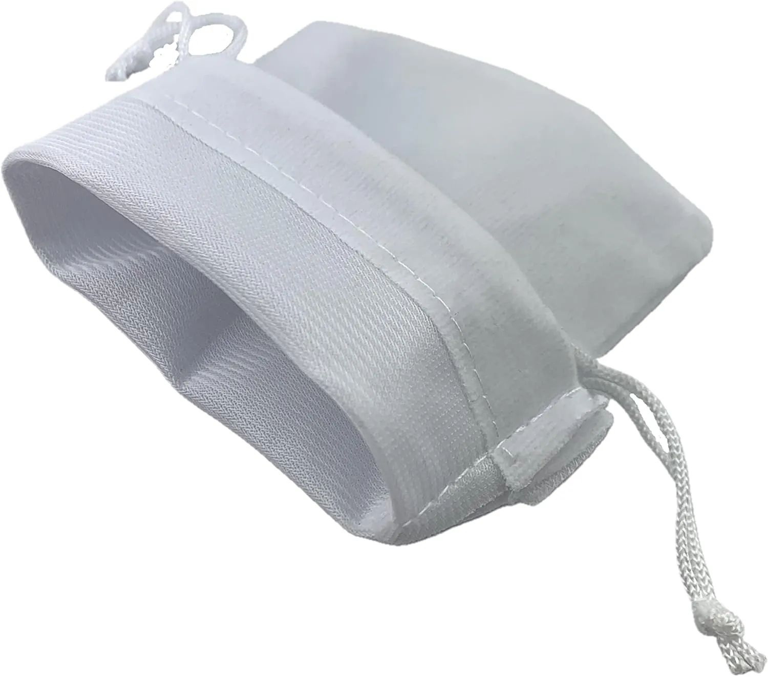 Palmhomee Pack of 48 3.6x4.8 Inch Velvet Drawstring Bags Gift Bag Velvet Pouch For Jewelry Wedding and Party Favor (White)