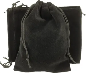 Palmhomee Pack of 6 12x16 Inch Velvet Drawstring Bags Gift Bag Velvet Pouch For Jewelry Wedding and Party Favor (Black)