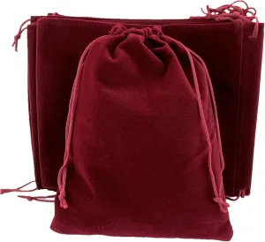 Palmhomee Pack of 6 12x16 Inch Velvet Drawstring Bags Gift Bag Velvet Pouch For Jewelry Wedding and Party Favor (Burgundy)
