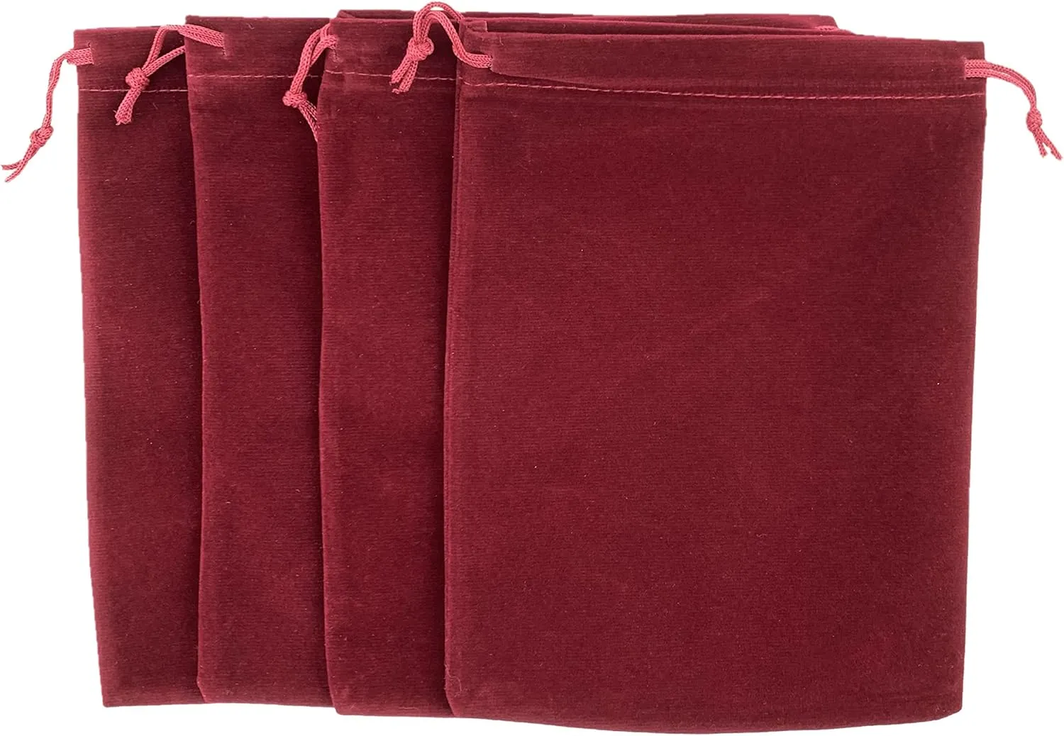 Palmhomee Pack of 6 12x16 Inch Velvet Drawstring Bags Gift Bag Velvet Pouch For Jewelry Wedding and Party Favor (Burgundy)