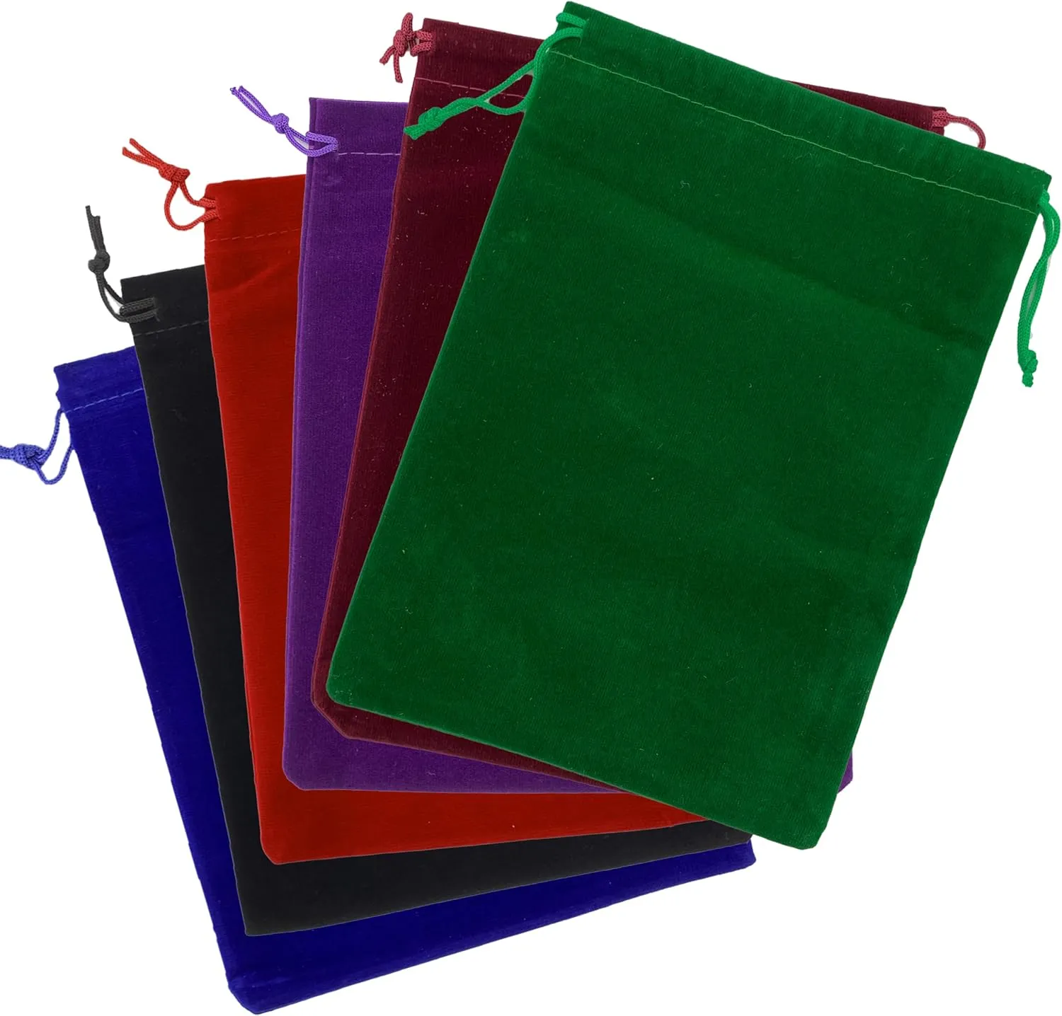 Palmhomee Pack of 6 12x16 Inch Velvet Drawstring Bags Gift Bag Velvet Pouch For Jewelry Wedding and Party Favor (Mixed Colors)