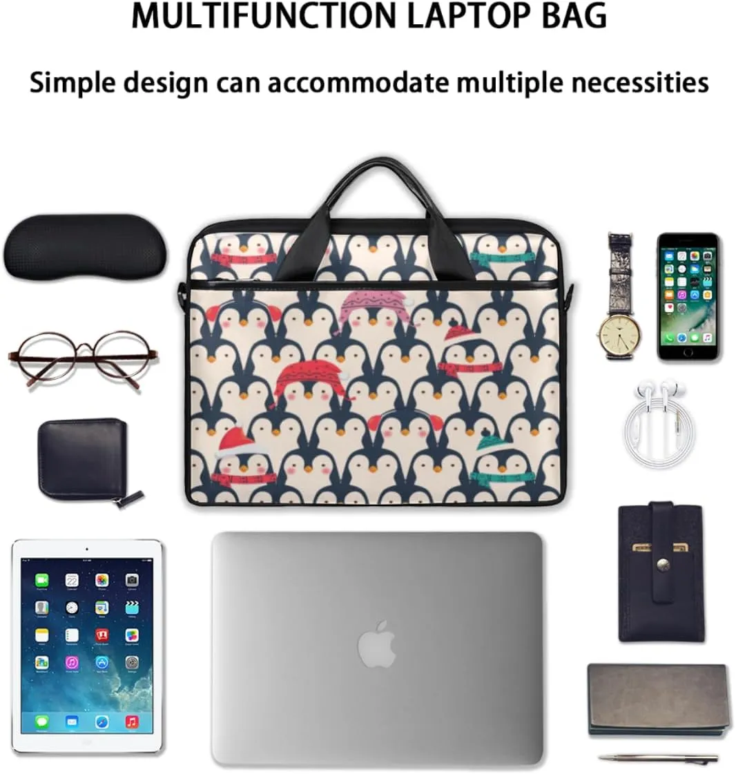Paris Butterflys Laptop Bag for Men Women 13-15 Inch Case Bags Sleeve Shoulder with Anti Slip Removable The Pad Straps