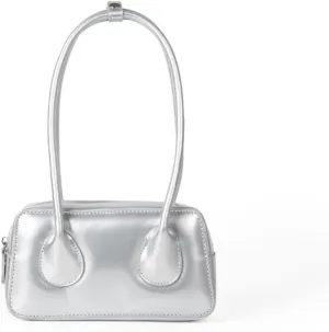Patent Leather Shoulder Bag for Women Top Handle Bag Cute Versatile Satchel Handbag Purses Aesthetic Underarm Bag