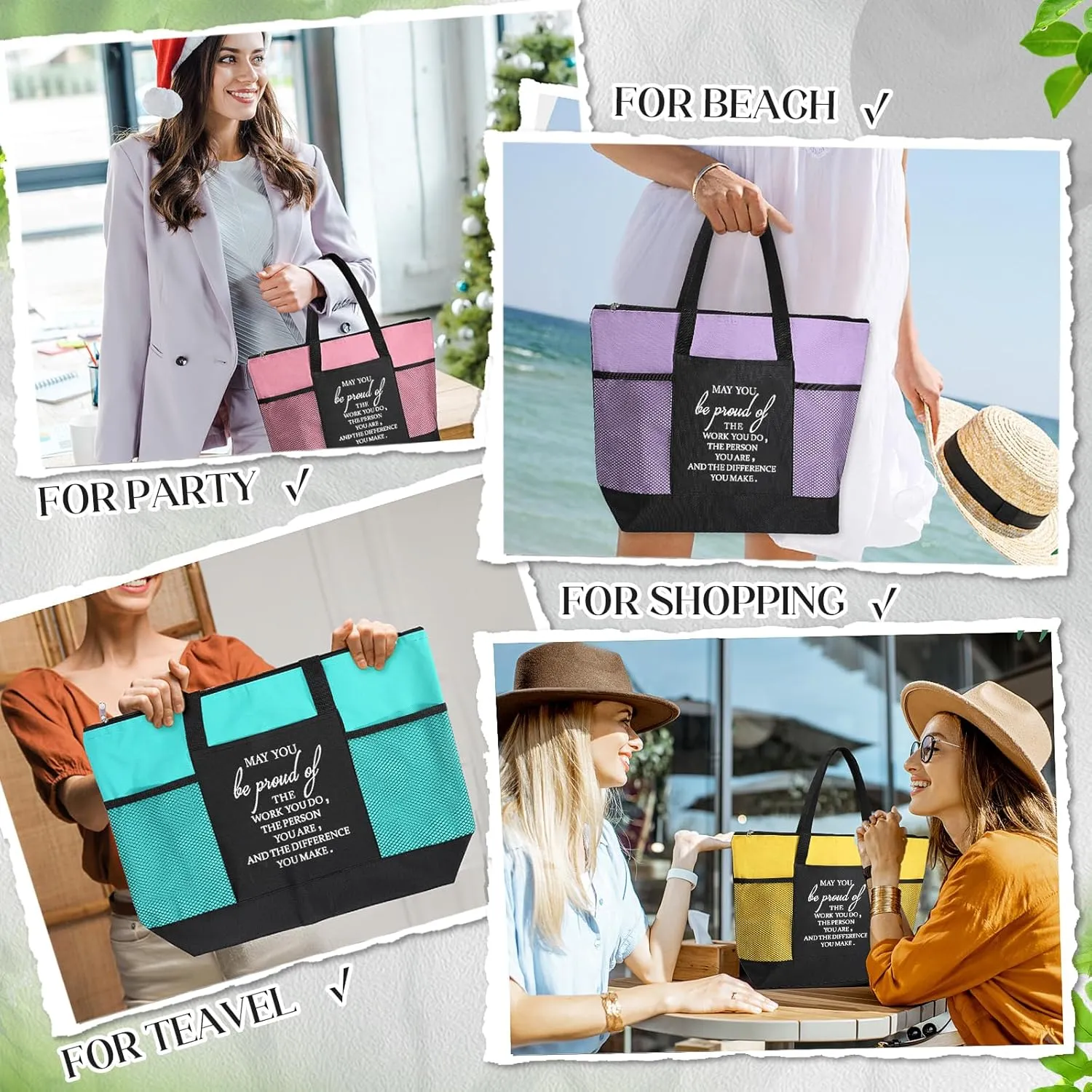 Paterr Nurse Tote Bags Employee Appreciation Gift for Coworker May You Be Proud of the Work Sign Nurse Bag