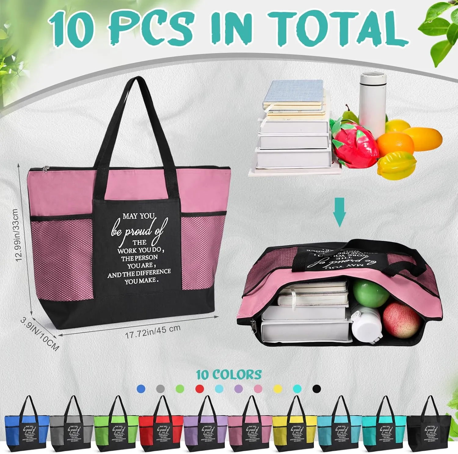 Paterr Nurse Tote Bags Employee Appreciation Gift for Coworker May You Be Proud of the Work Sign Nurse Bag