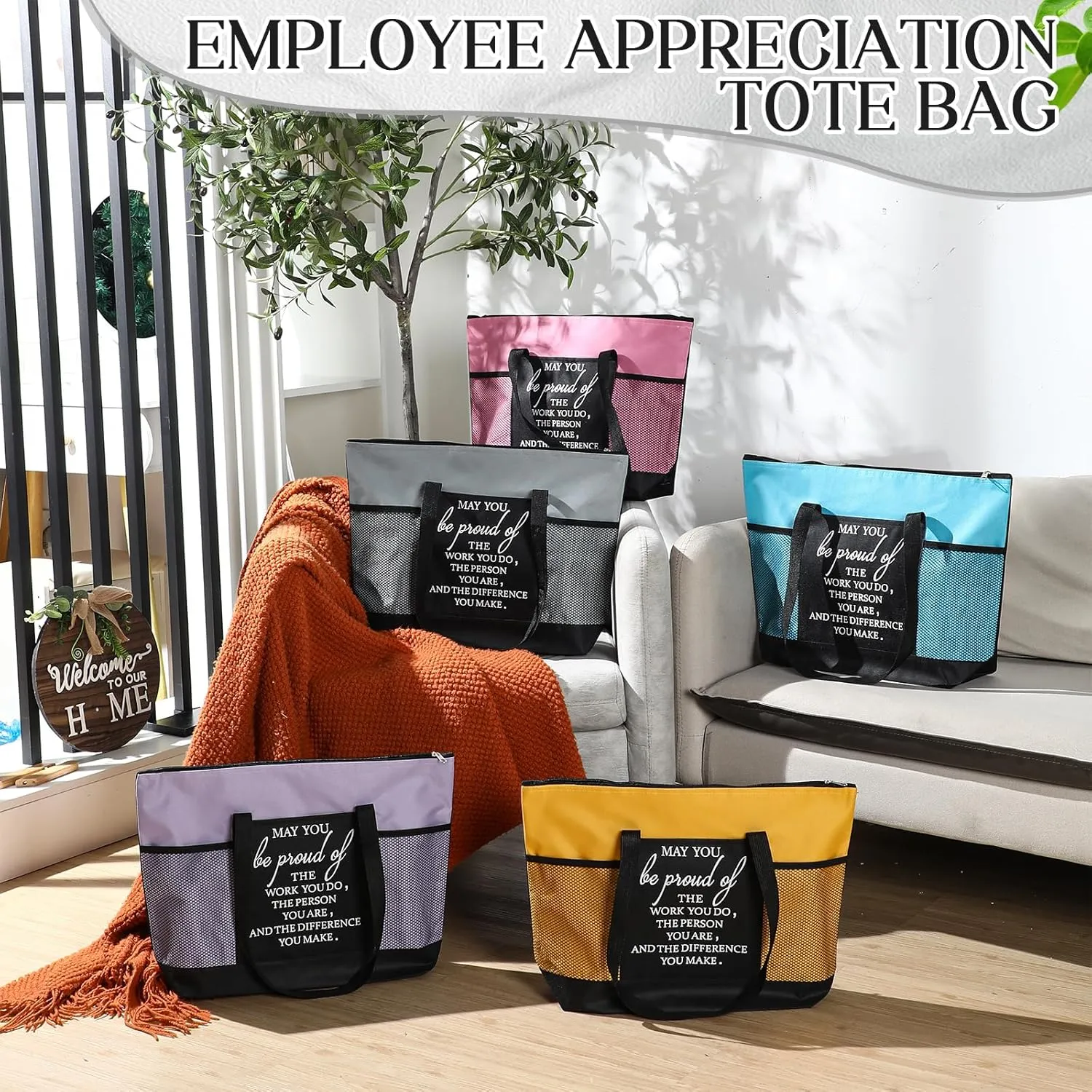 Paterr Nurse Tote Bags Employee Appreciation Gift for Coworker May You Be Proud of the Work Sign Nurse Bag