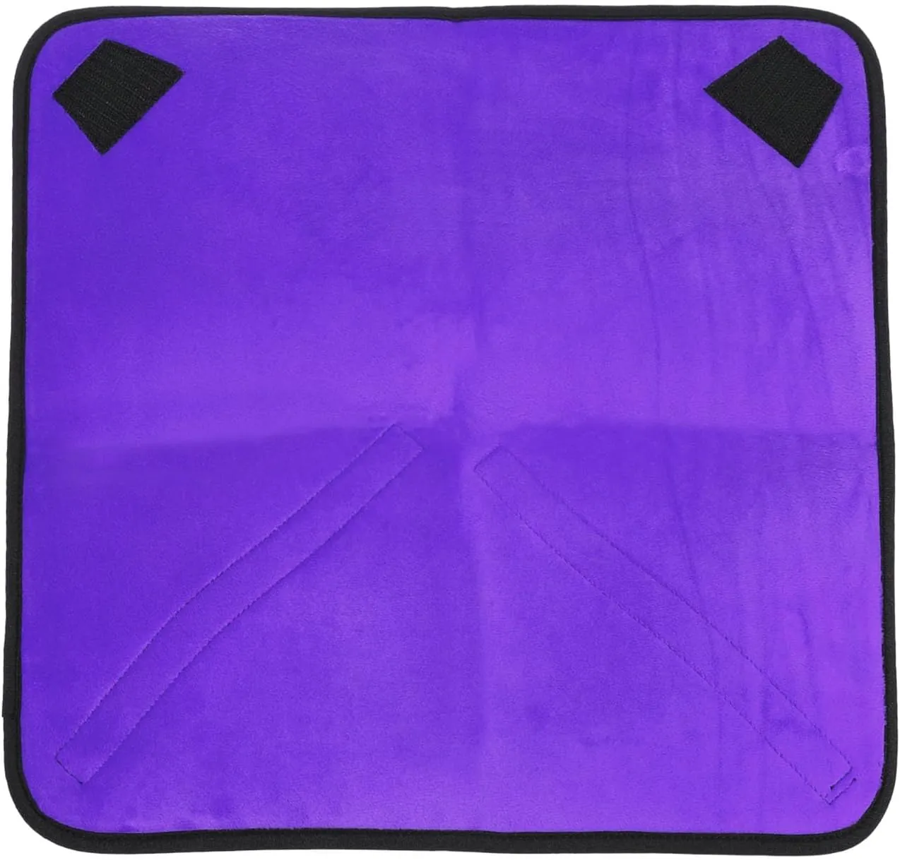 PATIKIL Camera Protective Wrap, 20"x20" Lens Wrap Cloth with Thick Protective Neoprene, Lens Pouch Bag with Hook and Loop for Lens, SLR, Black Purple