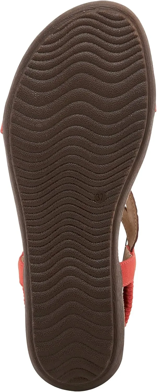 PATRIZIA Volcanic Women's Slingback T-Strap Sandals – Sandals with Slip-On Comfort, Microsuede Insole, Beaded Floral Design