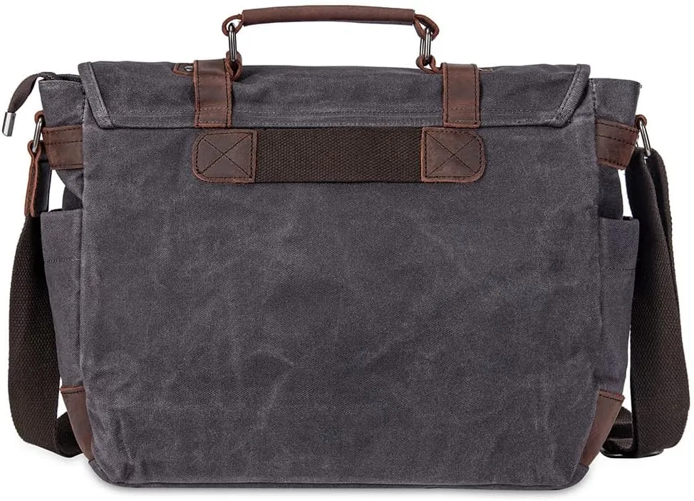 peacechaos Messenger Bag for Men, Briefcases 15.6" Laptop Bag Crossbody Satchel Bags for Computer Work Office Bag