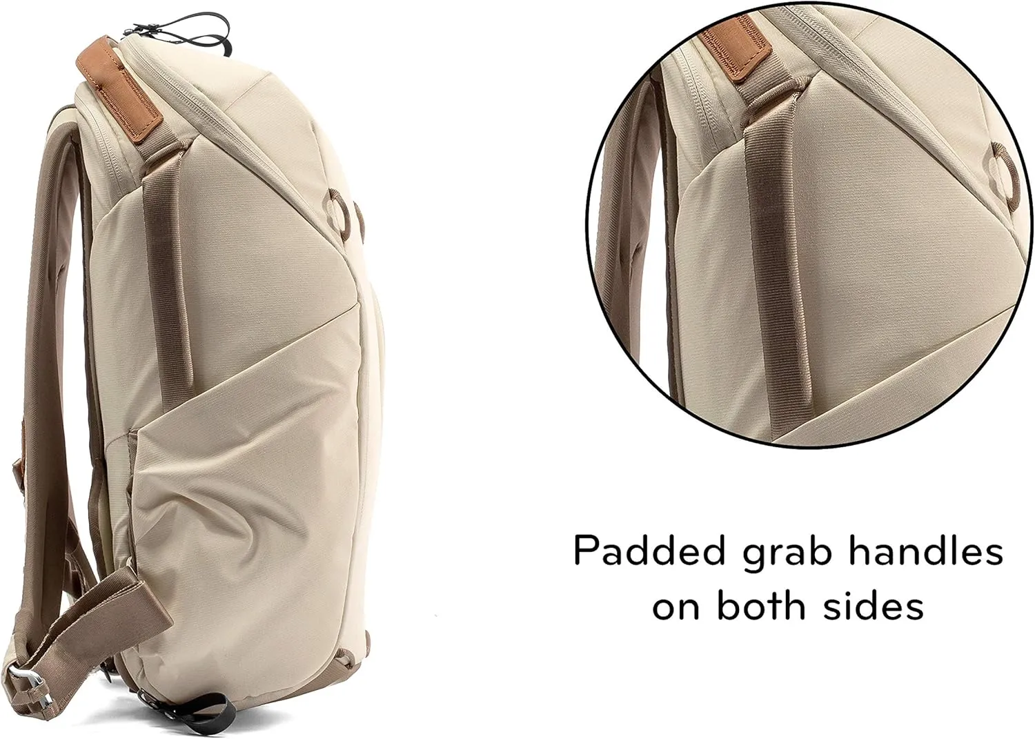 Peak Design Everyday Backpack Zip 15L Bone, Carry-on Backpack with Laptop Sleeve (BEDBZ-15-BO-2)
