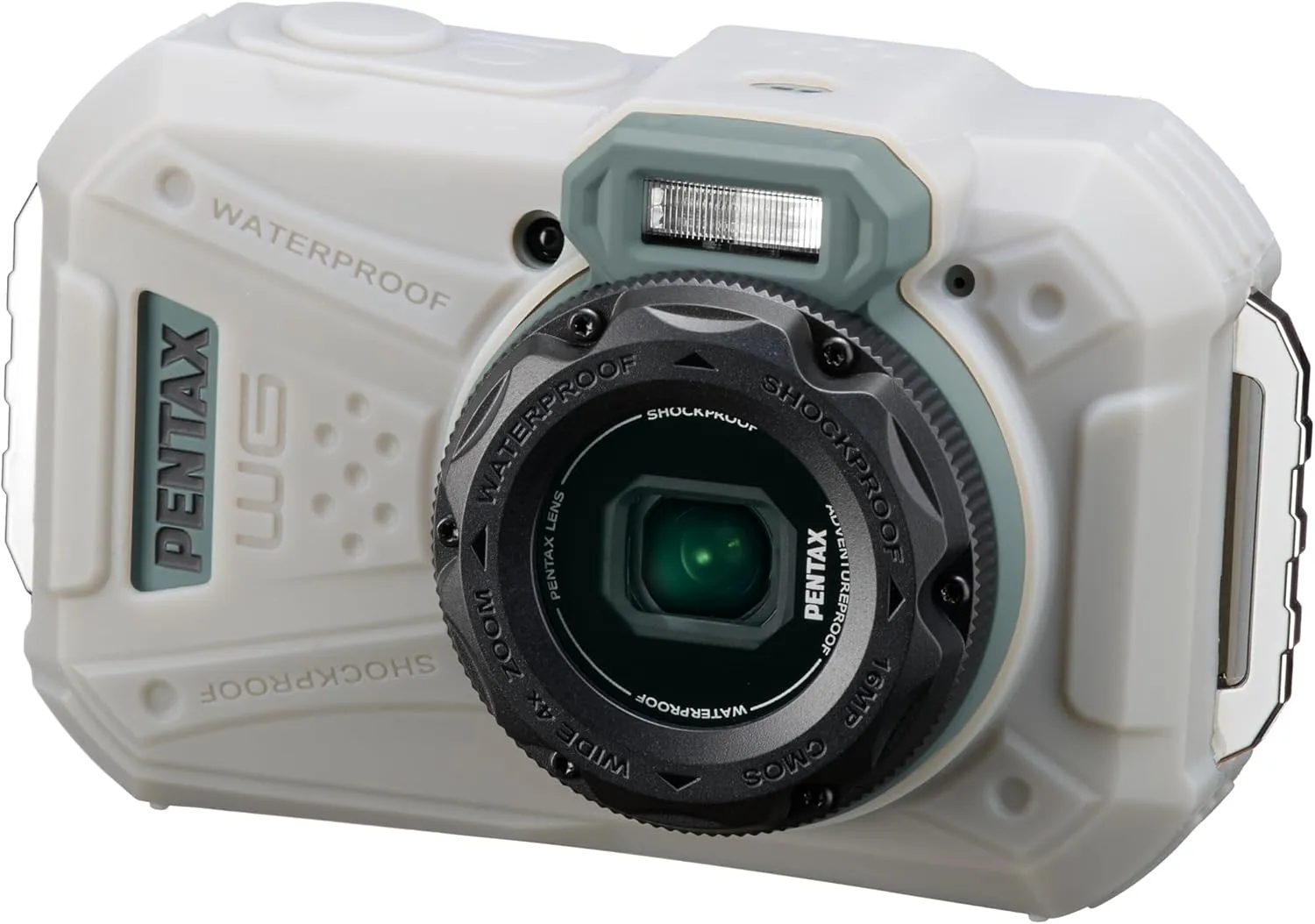 PENTAX WG-1000 Olive Waterproof Digital Compact Camera, Designed for Casual Outdoor and Underwater Photography, Waterproof to a Depth of 15 Meters, for up to one Hour of Continuous Operation