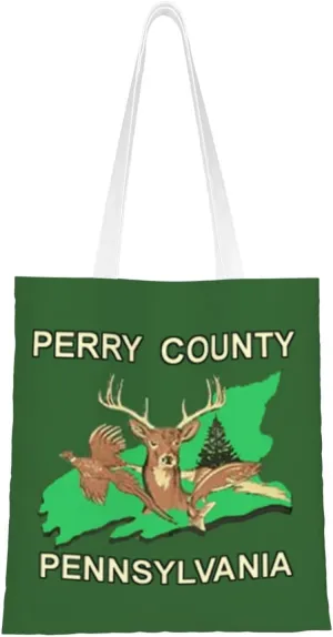 Perry County, Pennsylvania Tote Bag for Women Canvas Shopping Bags Reusable Large Capacity Casual Shoulder Handbags Grocery Bags