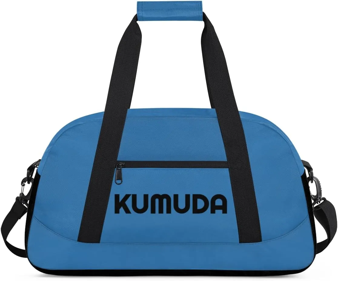 Personalize-Kids-Duffel-Bags With Custom Name Text Carry-On Overnight Travel Gym Lightweight Dance Sports Bags For Girls Boys Kids,Blue 2