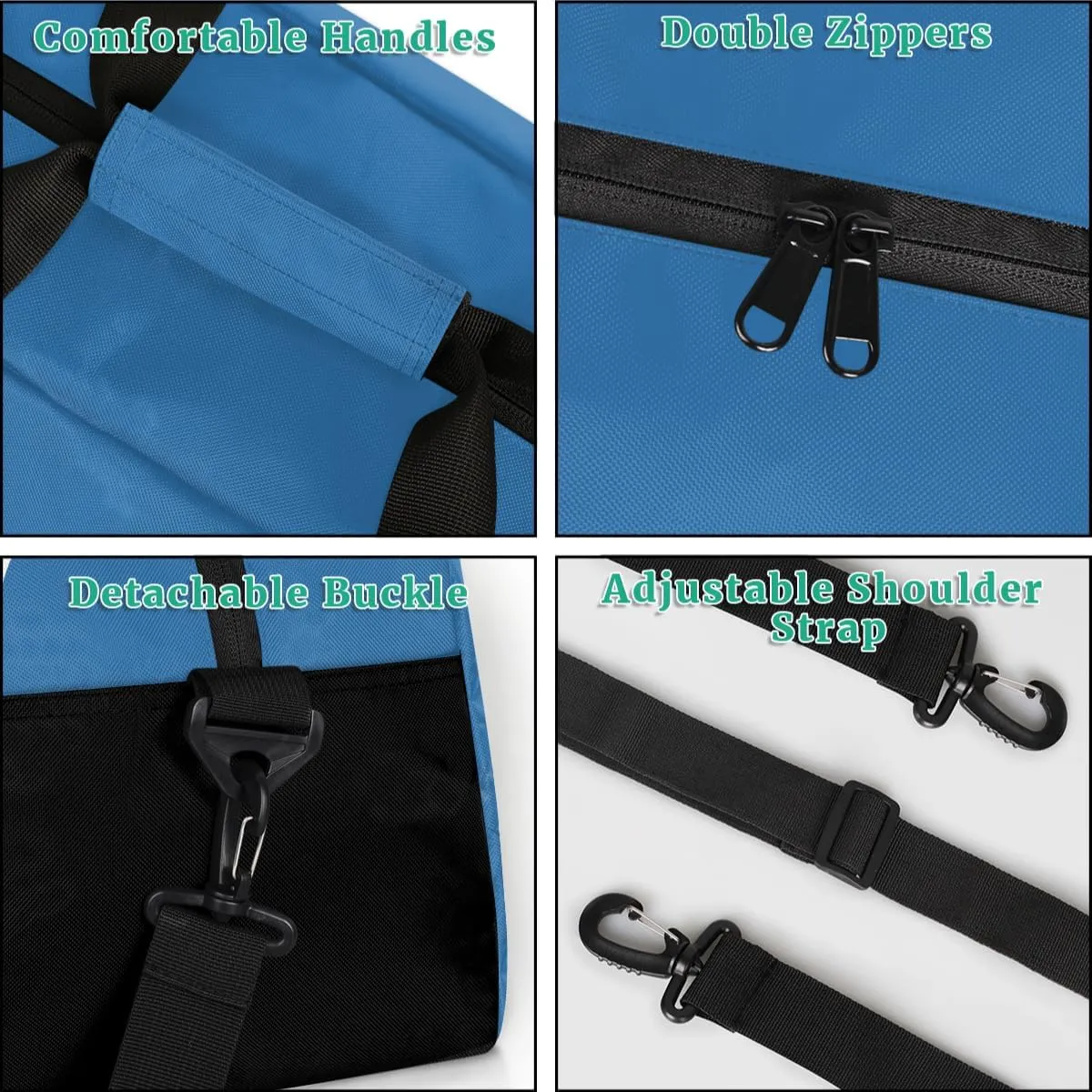 Personalize-Kids-Duffel-Bags With Custom Name Text Carry-On Overnight Travel Gym Lightweight Dance Sports Bags For Girls Boys Kids,Blue 2