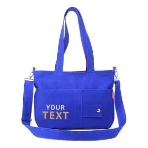 Personalized Canvas Bag Embroidered Bag with Name Custom Gift Monogram Tote Personalised Gift for Women Custom Embroidery Gift Eco Friendly