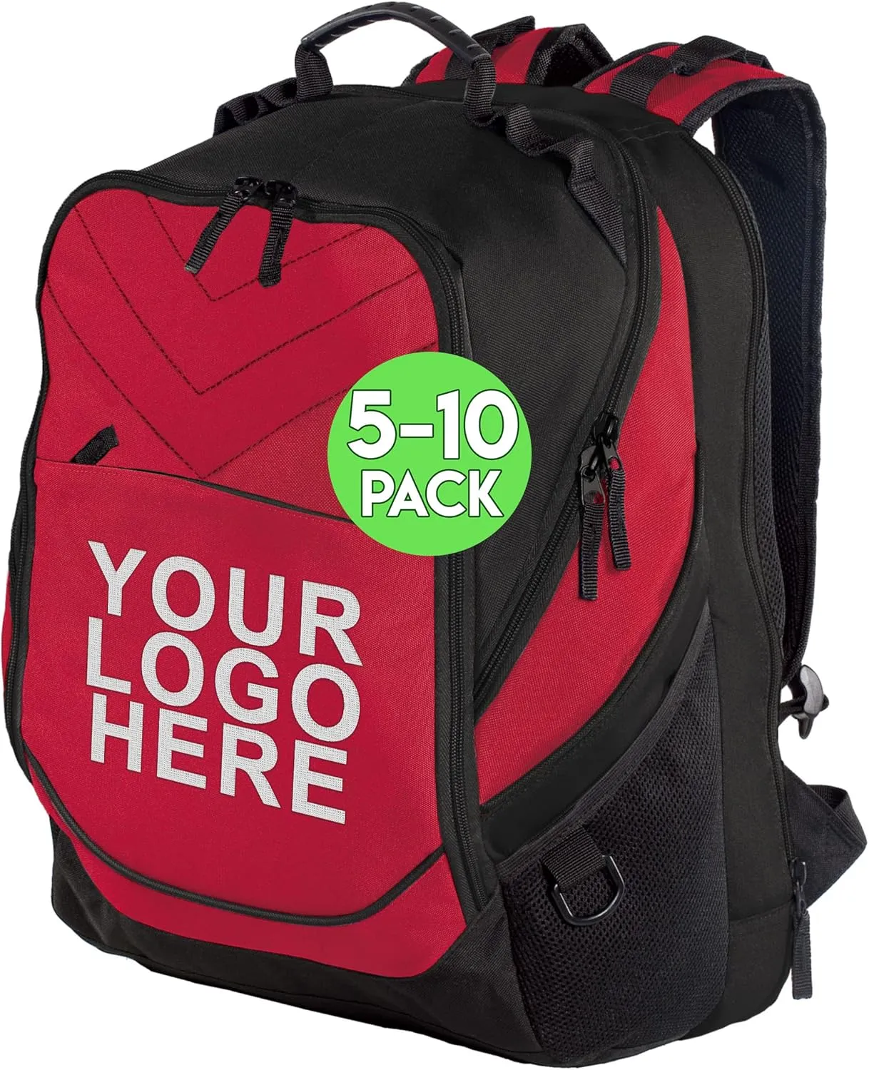 Personalized Custom Business Computer Backpack - Add Your Logo (17" Laptops) 5 or 10 Pack