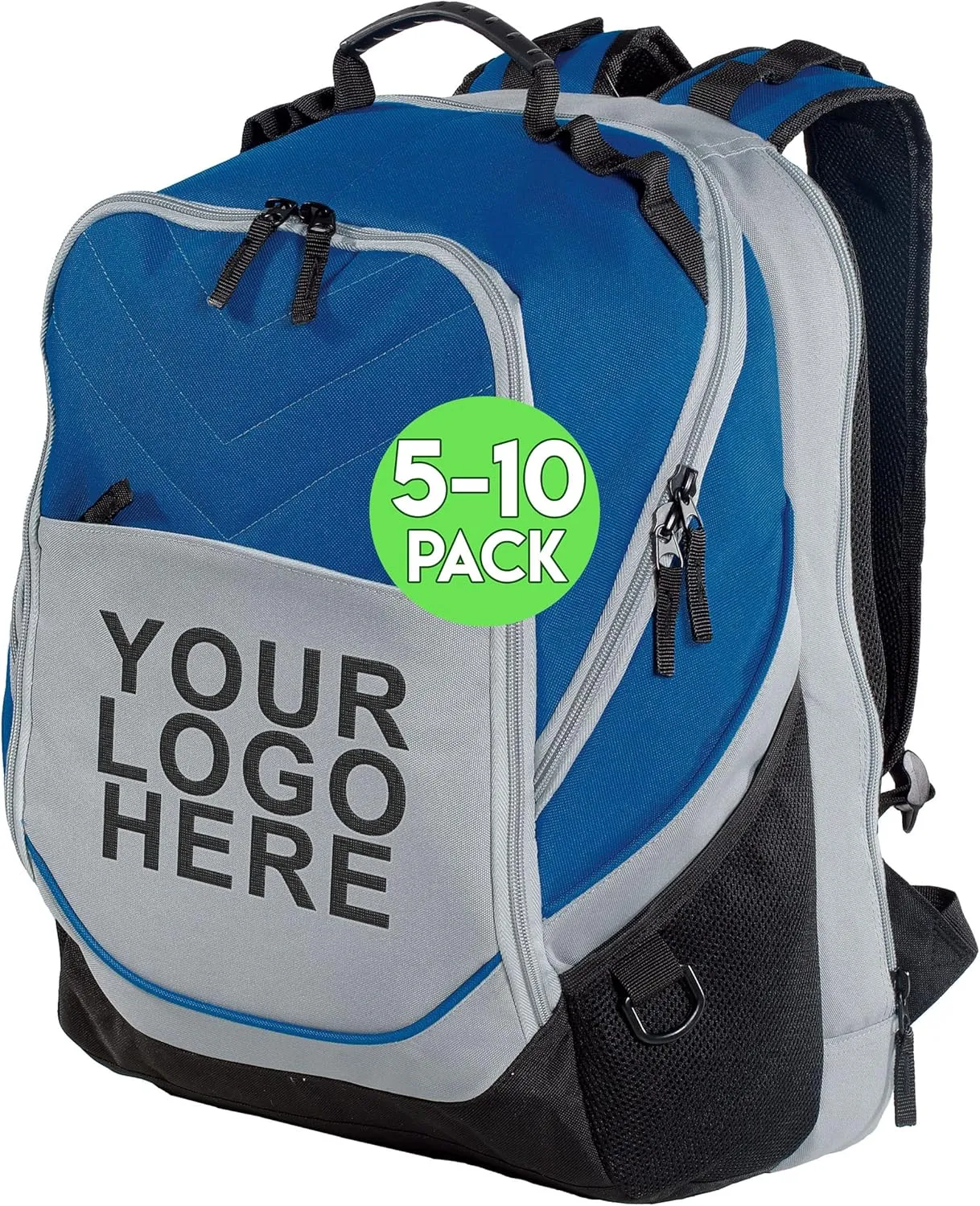 Personalized Custom Business Computer Backpack - Add Your Logo (17" Laptops) 5 or 10 Pack