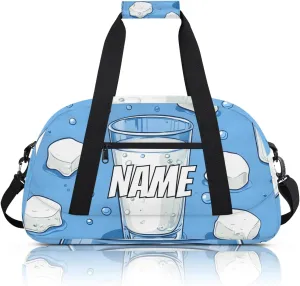 Personalized Custom Gym Bag for Women Men Carry on Milk Cup Travel Duffel Tote Modern Minimalist Overnight Workout Weekender Bag