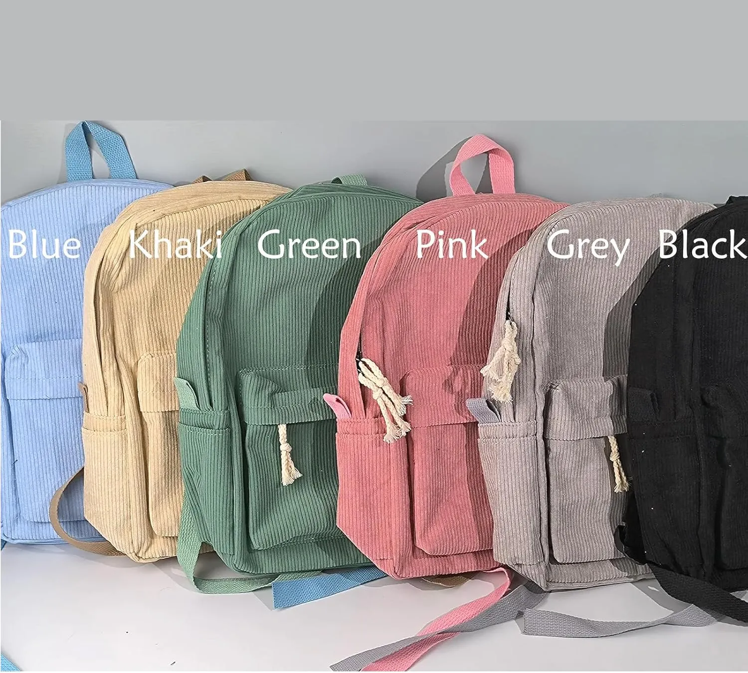 Personalized Embroidered Backpack, Custom Name Backpack, Embroidered Backpack Adult, Corduroy Backpack Kids, Pink, embroidery name