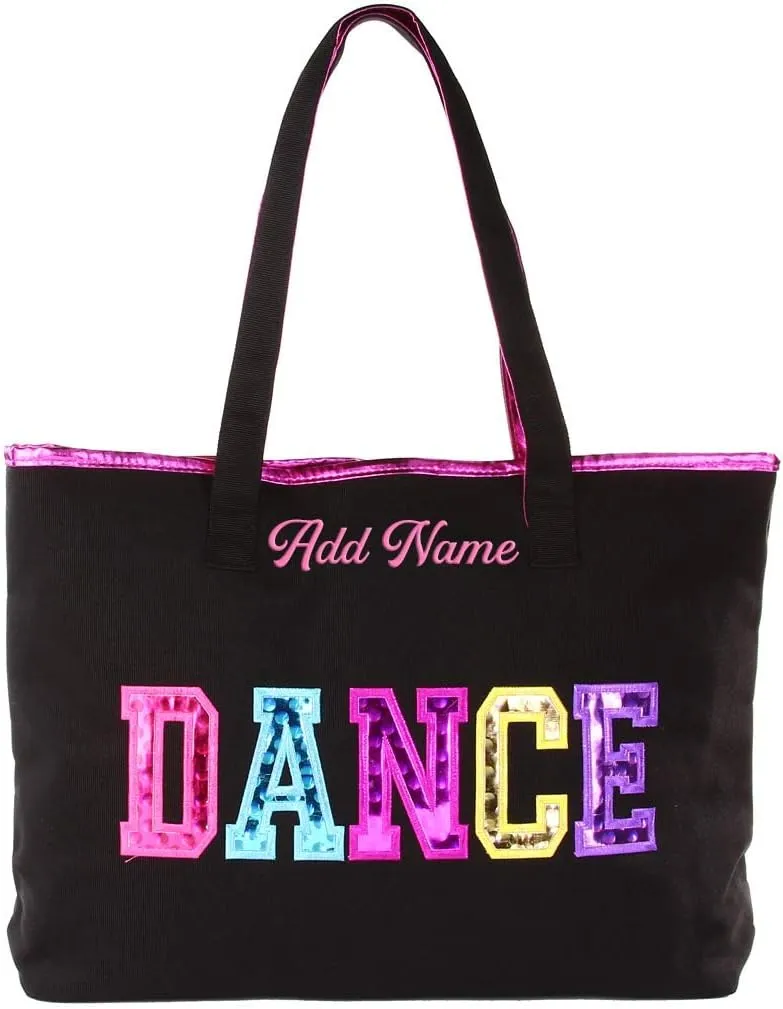Personalized Embroidered Dance Tote Bag