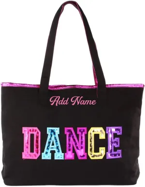 Personalized Embroidered Dance Tote Bag